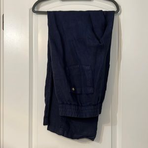Navy Blue Lilly Pulitzer Linen Pants